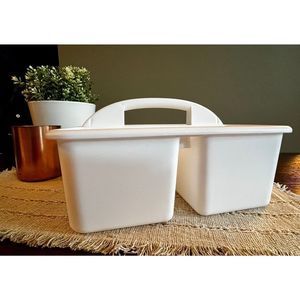 Target Bullseye Playground White 3 Compartment Classroom Art Supply Caddy BTS